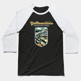 USA - NATIONAL PARK - YELLOWSTONE Mammoth Hot Springs - 1 Baseball T-Shirt